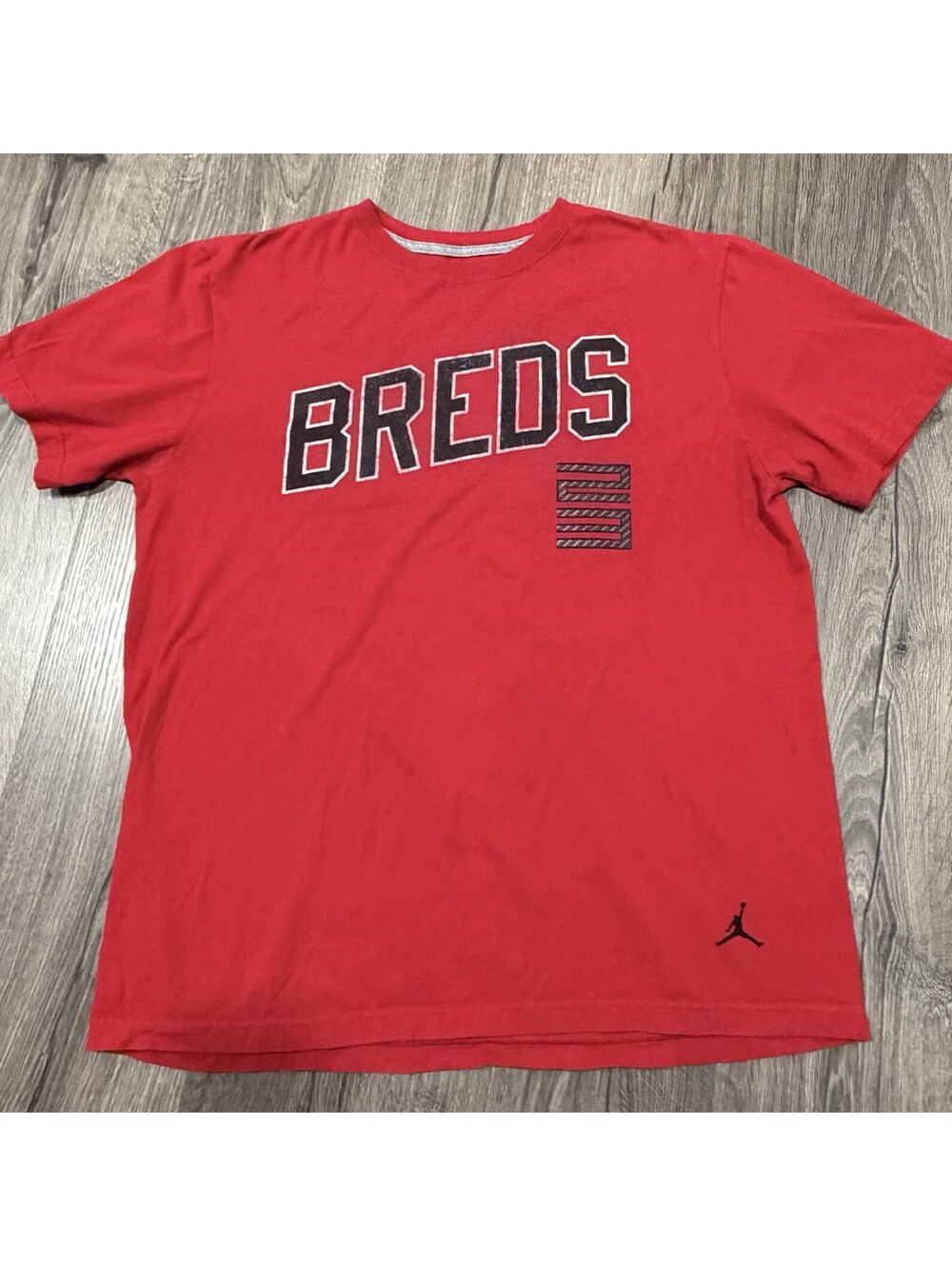 Jordan 11 Bred Sneaker Match Red "Breds" Graphic Tee Shirt Men's Large Retro